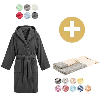 Boazhan Sauna Set - Bademantel & Saunatuch