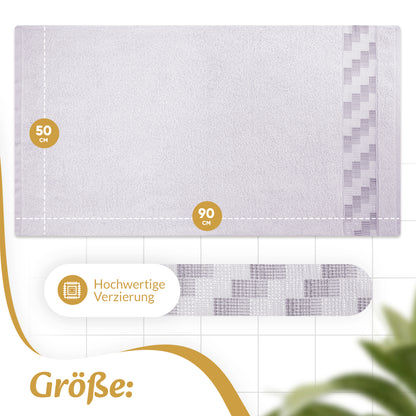 Boazhan Luxury Handtuch Jaquard | 50x90 cm